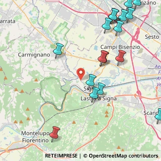 Mappa Via Castelletti, 50058 Signa FI, Italia (5.82)