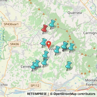 Mappa Via Lamporecchiana, 50059 Vinci FI, Italia (3.29917)
