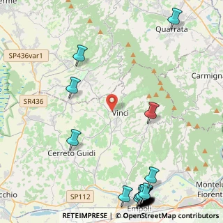 Mappa Via Lamporecchiana, 50059 Vinci FI, Italia (7.0335)