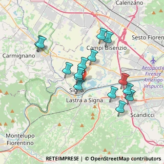 Mappa Via Argine Strada, 50058 Signa FI, Italia (3.46067)