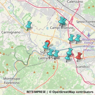 Mappa Via Argine Strada, 50058 Signa FI, Italia (3.99091)