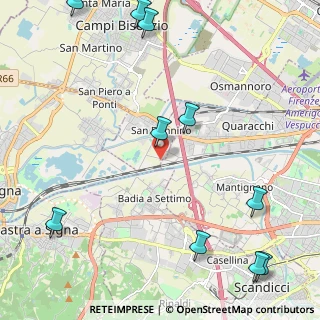Mappa Via di Bozzale, 50013 Campi Bisenzio FI, Italia (3.27364)