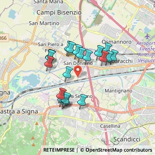Mappa Via di Bozzale, 50013 Campi Bisenzio FI, Italia (1.582)