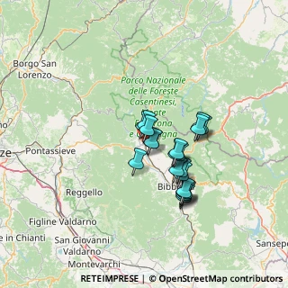 Mappa Via Tramontani, 52015 Pratovecchio Stia AR, Italia (10.6285)