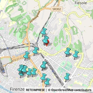 Mappa Via Madonna della Querce, 50133 Firenze FI, Italia (1.3345)