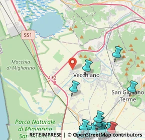 Mappa Via Cittadella, 56019 Vecchiano PI, Italia (7.153)