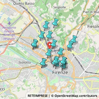 Mappa Via Giovanni Lorenzoni, 50134 Firenze FI, Italia (1.5555)