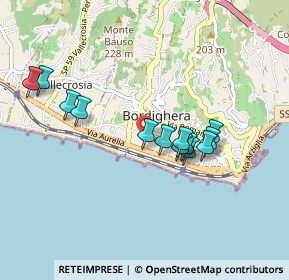 Mappa Via Gerolamo Rossi, 18012 Bordighera IM, Italia (0.82615)