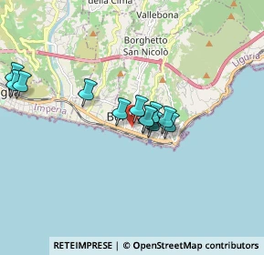 Mappa Via Gerolamo Rossi, 18012 Bordighera IM, Italia (1.4375)