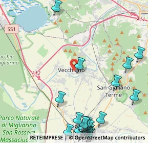 Mappa Piazza Garibaldi, 56019 Vecchiano PI, Italia (6.3255)