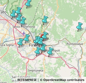 Mappa Via Pietro Maroncelli, 50100 Firenze FI, Italia (7.70938)