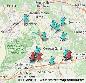 Mappa Via della Ruga, 50050 Cerreto Guidi FI, Italia (8.4135)