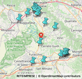 Mappa Via della Ruga, 50050 Cerreto Guidi FI, Italia (9.7055)