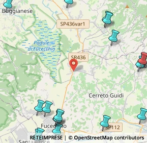 Mappa Via della Ruga, 50050 Cerreto Guidi FI, Italia (7.2845)