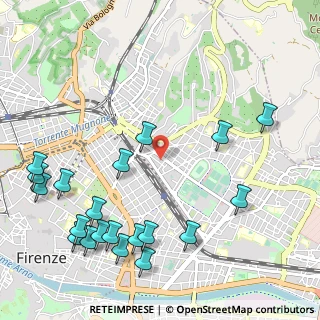 Mappa Via Rosolino Pilo, 50132 Firenze FI, Italia (1.405)