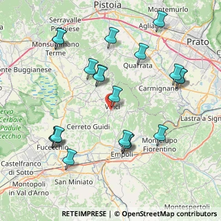 Mappa Via XXV Aprile, 50059 Vinci FI, Italia (9.138)