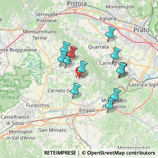 Mappa Via XXV Aprile, 50059 Vinci FI, Italia (6.71417)