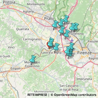 Mappa Via Giosuè Carducci, 50058 Signa FI, Italia (6.66133)