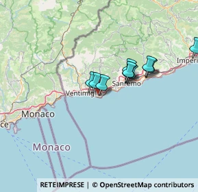 Mappa Via Alessandro Manzoni, 18012 Bordighera IM, Italia (11.37909)