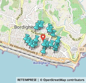 Mappa Via Alessandro Manzoni, 18012 Bordighera IM, Italia (0.29)