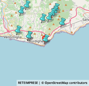 Mappa Via Arziglia, 18012 Bordighera IM, Italia (4.28167)