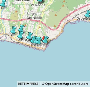 Mappa Via Arziglia, 18012 Bordighera IM, Italia (2.46385)