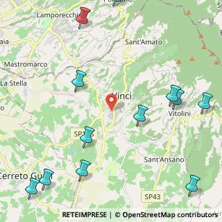 Mappa Via Giovanni Pascoli, 50059 Vinci FI, Italia (3.11667)