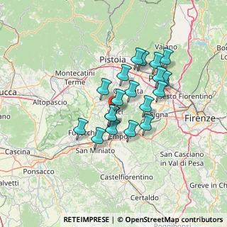 Mappa Via Giovanni Pascoli, 50059 Vinci FI, Italia (10.96842)