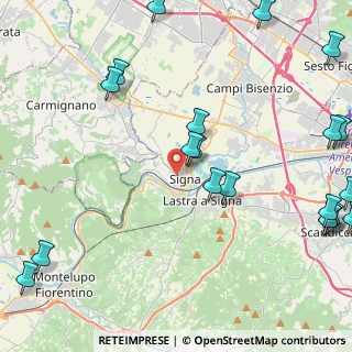 Mappa Via A. Volta, 50058 Signa FI, Italia (6.397)