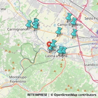 Mappa Via A. Volta, 50058 Signa FI, Italia (3.61167)