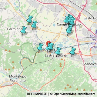 Mappa Via A. Volta, 50058 Signa FI, Italia (4.09533)