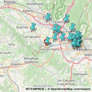 Mappa Via A. Volta, 50058 Signa FI, Italia (9.118)