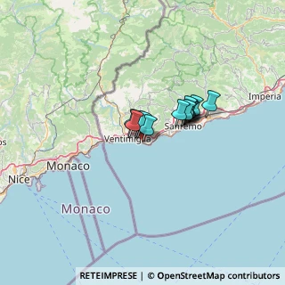 Mappa SS 1, 18012 Bordighera IM, Italia (7.95385)