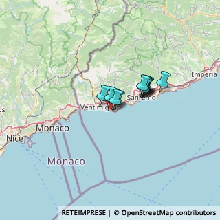 Mappa SS 1, 18012 Bordighera IM, Italia (8.07545)