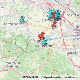 Mappa Via degli Alberti, 50058 Signa FI, Italia (4.365)
