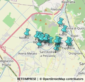 Mappa Via della Rocca, 56019 Vecchiano PI, Italia (1.1105)