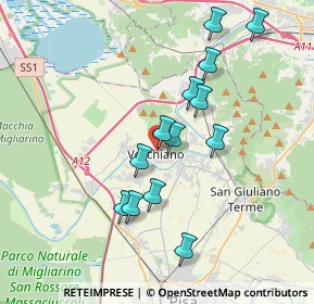 Mappa Via della Rocca, 56019 Vecchiano PI, Italia (3.49462)