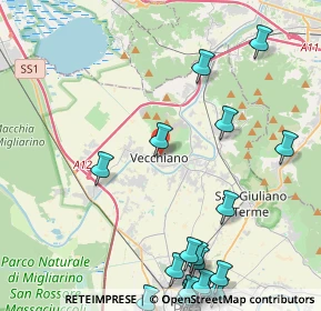 Mappa Via della Rocca, 56019 Vecchiano PI, Italia (6.2055)
