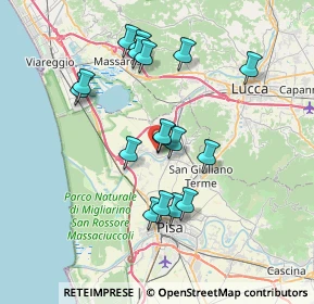 Mappa Via della Rocca, 56019 Vecchiano PI, Italia (6.82235)