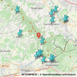 Mappa Via Montalbano, 59015 Carmignano PO, Italia (5.44929)
