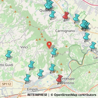 Mappa Via Montalbano, 59015 Carmignano PO, Italia (6.308)