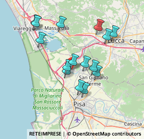 Mappa Via dei Mille, 56019 Vecchiano PI, Italia (6.74)