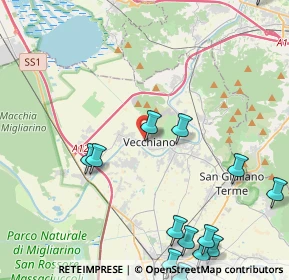Mappa Via dei Mille, 56019 Vecchiano PI, Italia (6.03786)