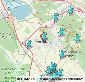 Mappa Via dei Mille, 56019 Vecchiano PI, Italia (6.287)