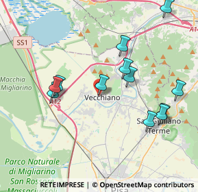 Mappa Via dei Mille, 56019 Vecchiano PI, Italia (4.10833)