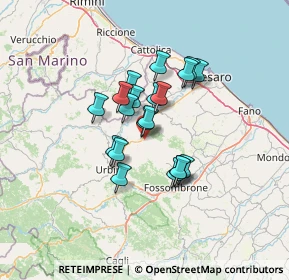 Mappa Via Monte Rosa, 61020 Petriano PU, Italia (9.748)