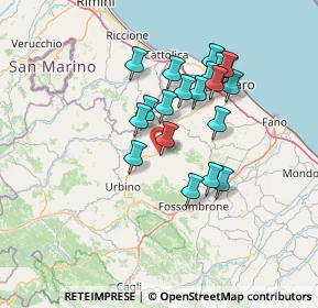 Mappa Via Monte Rosa, 61020 Petriano PU, Italia (12.192)