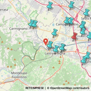 Mappa Via degli Arrighi, 50058 Signa FI, Italia (5.8865)