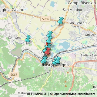 Mappa Via Fratelli Cervi, 50058 Signa FI, Italia (1.24833)