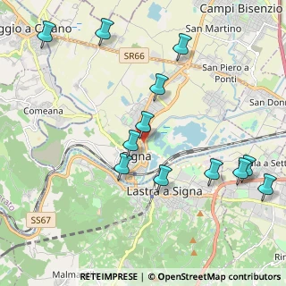 Mappa Via Fratelli Cervi, 50058 Signa FI, Italia (2.37)